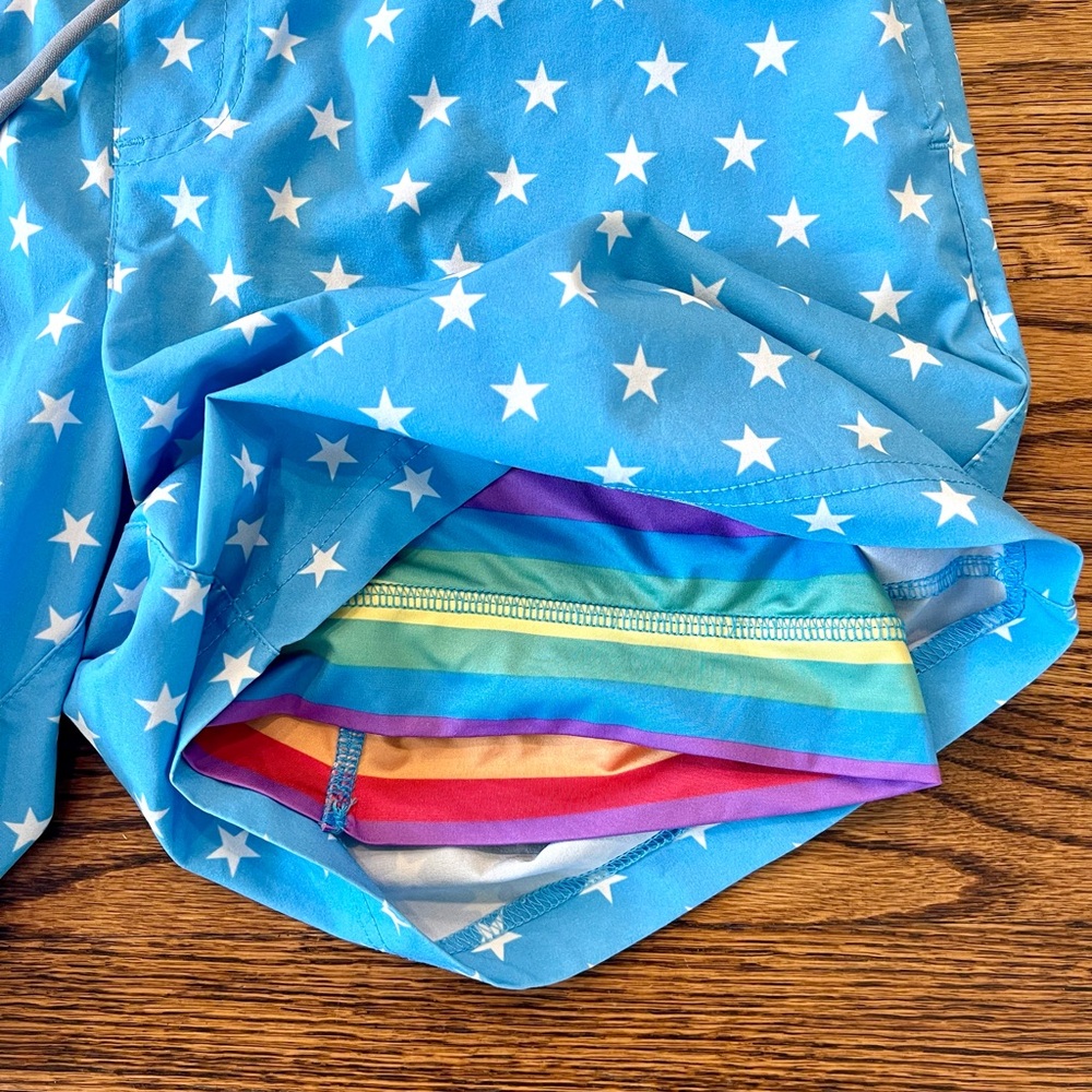 CHUBBIES Lined Classic Swim trunks - Blue star print - Picture 3 of 7